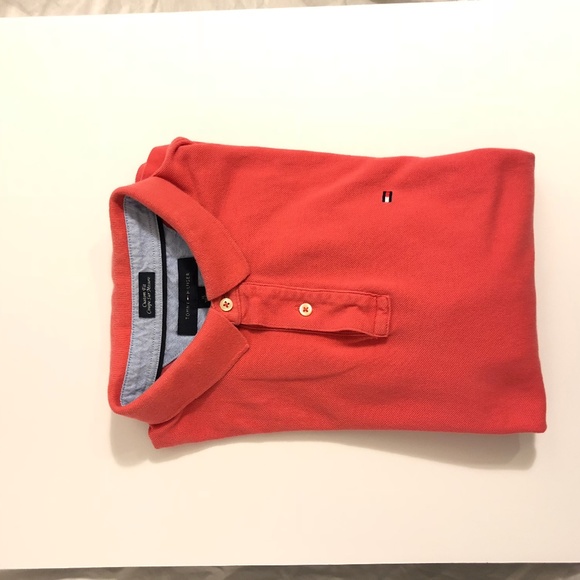 Tommy Hilfiger Other - Mens salmon tommy hilfiger polo short sleeve XL